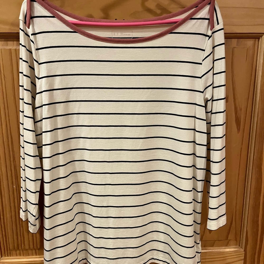 Striped 3/4 Sleeve Top